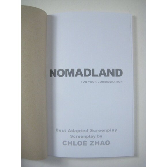 Nomadland Screenplay Chloé Zhao For Your Consideration Script Book - Picture 2 of 5